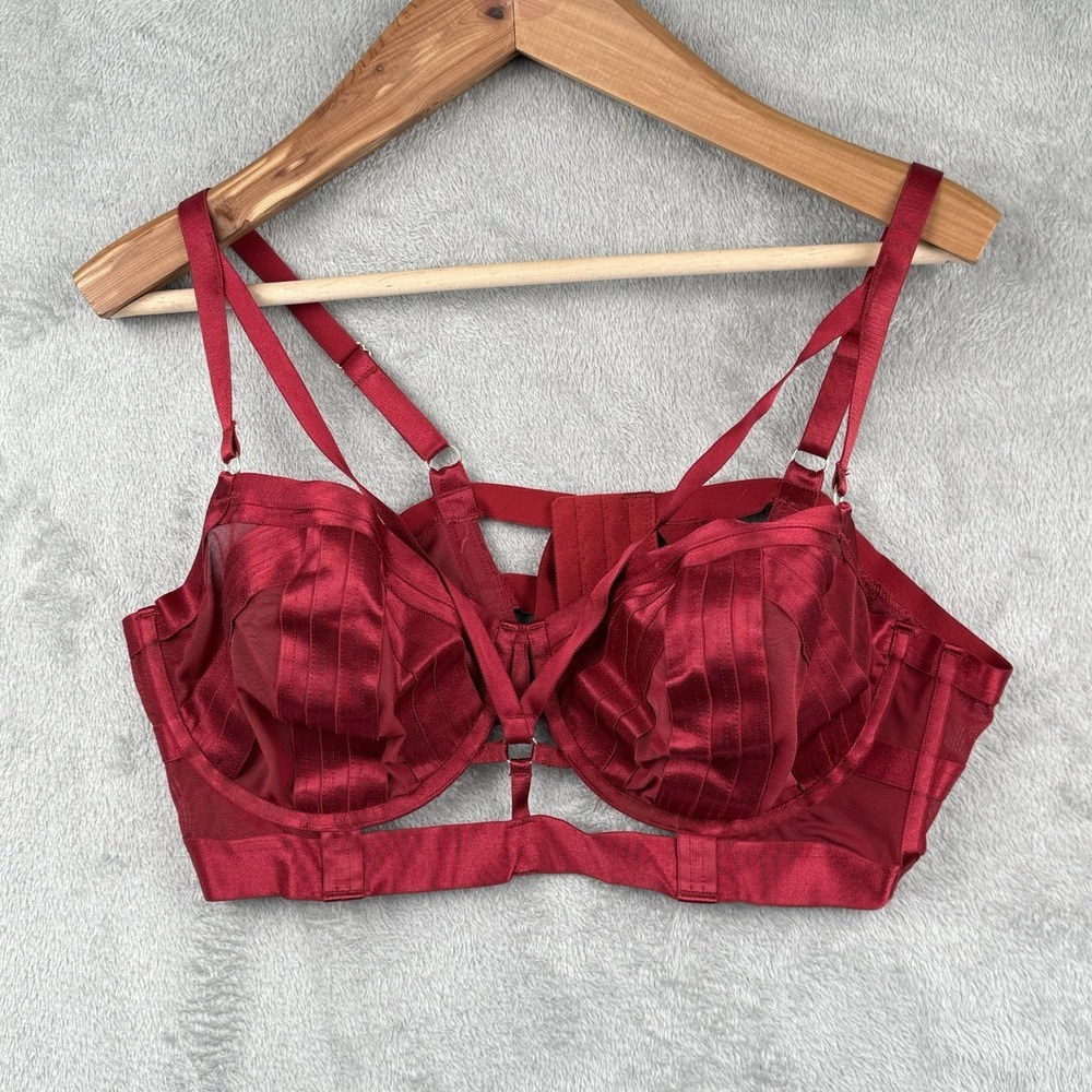 Torrid Red Bra with Intricate Strap Details